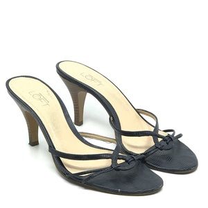 ANN TAYLOR‎ BLUE LIZARD MULE SANDAL